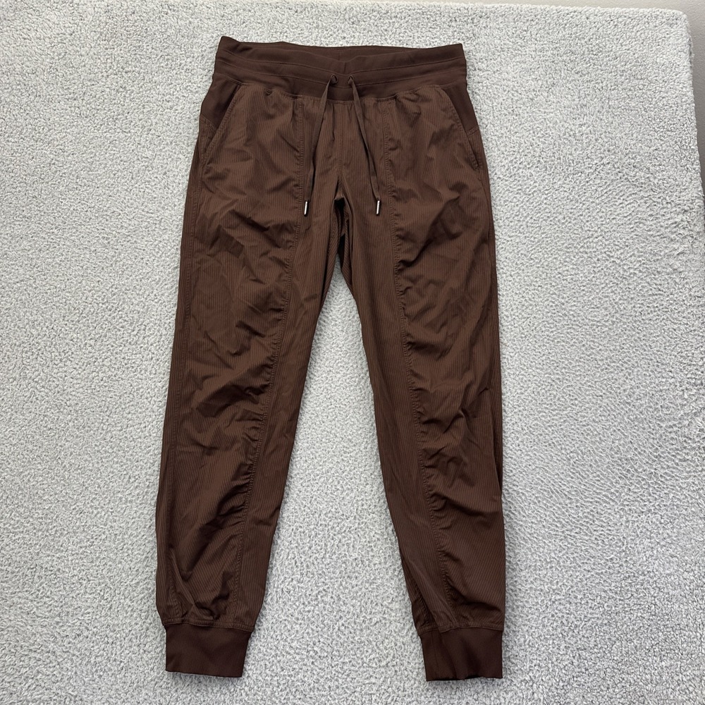 Lululemon Dance Studio Mid Rise Jogger Pants Lava Cake Brown Women's 10 x 28